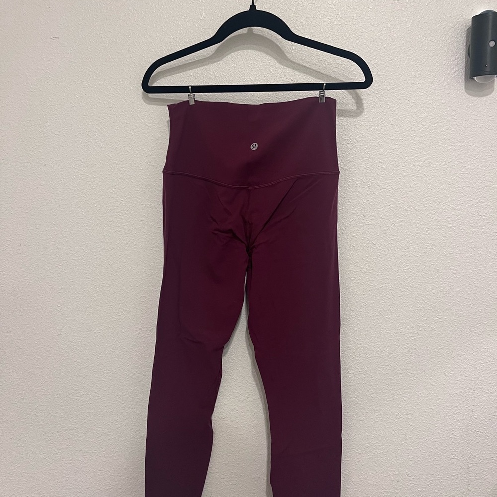 lululemon athletica Deep Red Leggings